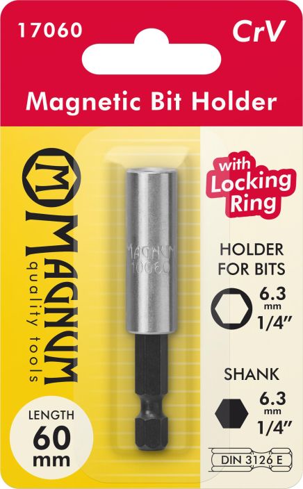 Magneettipidin Bits 1/4&quot; 60mm 17060 980-1440
