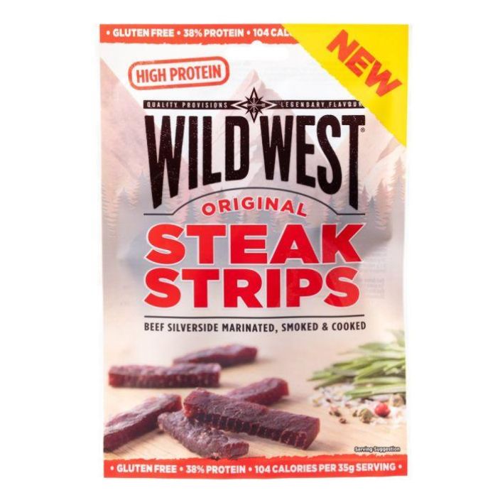 Wild West Steak Strips kuivattu naudanliha original 60g 636527 924-2118
