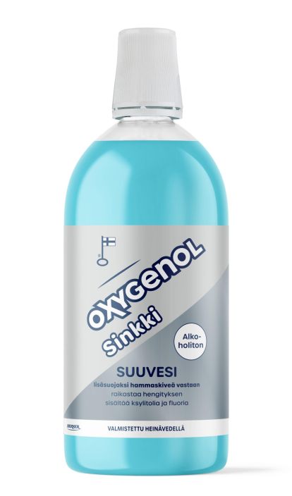 Oxygenol suuvesi sinkki 500ml 1000000588 957-019 alkoholiton