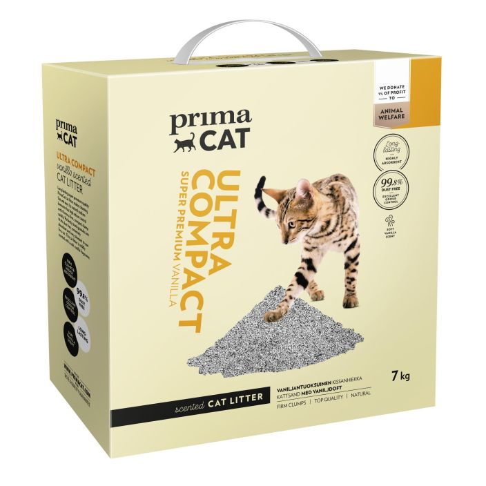 PrimaCat Ultra Compact Vanilla kissanhiekka 7kg 9263 969-068 9263