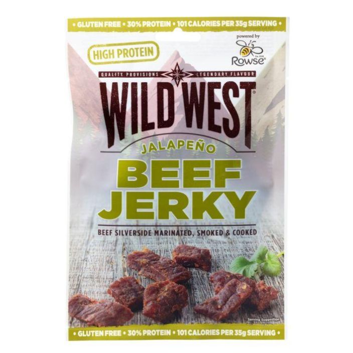 Wild West Beef Jerky kuivattu naudanliha jalapeno 60g 636526 924-2117