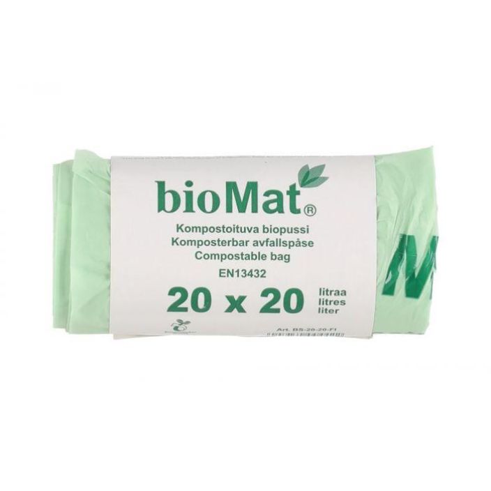 Biomat bio roskapussi 20kpl 20L 329819 924-1254