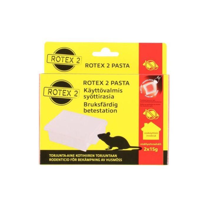 Rotex 2 hiirenmyrkky syottirasia 2x15g pasta 314522 924-6011