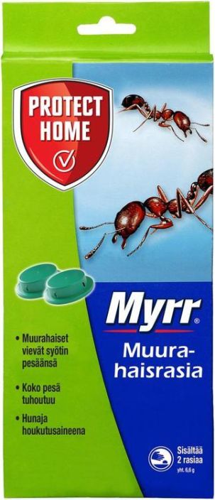 Myrr muurahaisrasia 2kpl Myrr® Muurahaisrasia on tehokas ja hygieeninen tapa torjua sisatiloissa olevat muurahaiset.
