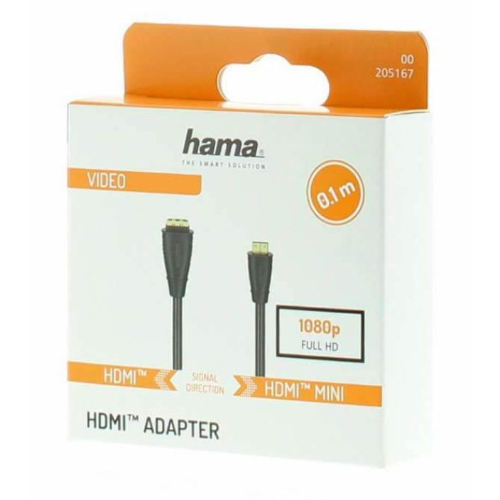 HAMA Adapteri Johto HDMI - Mini C-HDMI 205167 Naaras-Uros 0.1m 998-3276