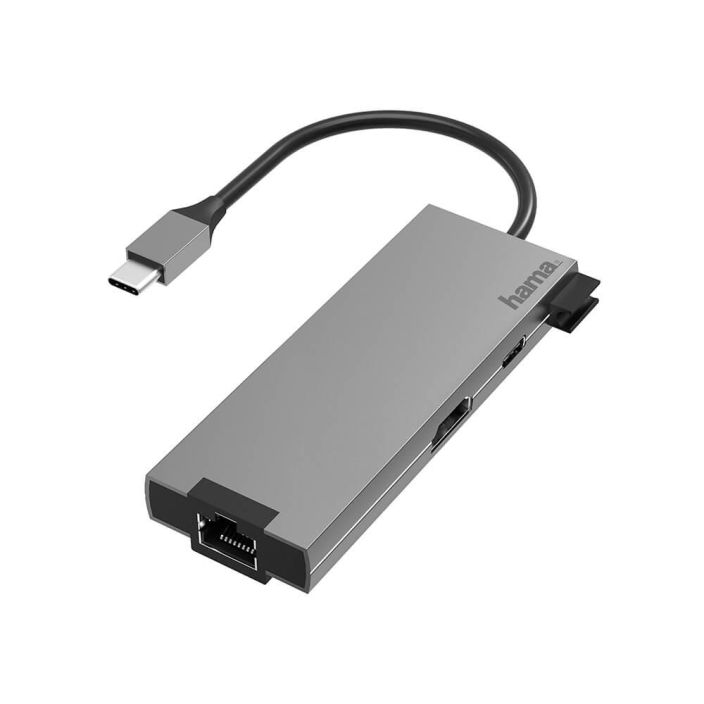 HAMA Adapteri USB-C Multi 200109 4x Porttia HDMI/LAN 998-3334