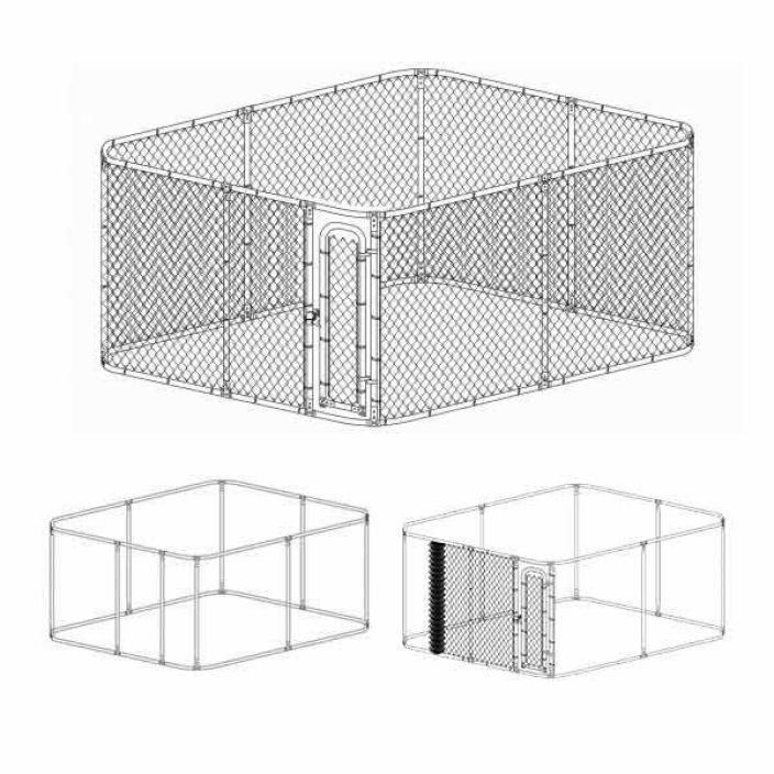 Koiratarha 3x5m 25196 tuotekuva 1