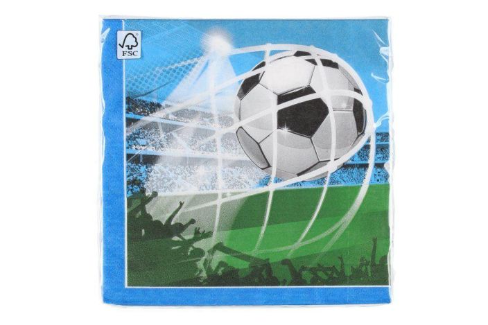 Servetti jalkapallo 33x33cm 20kpl 633394 924-3221
