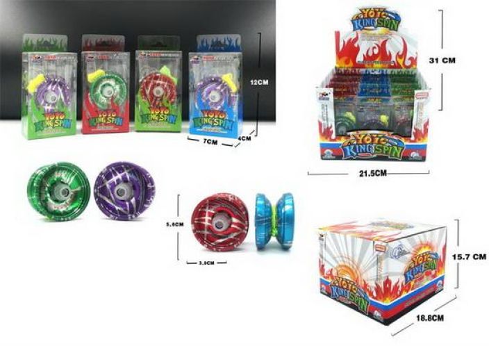 King spin metallinen YoYo DY200717 tuotekuva 1 King spin metallinen YoYo DY200717 tuotekuva 1