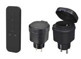 Pistorasia kauko-ohjattava 2-osainen IP44