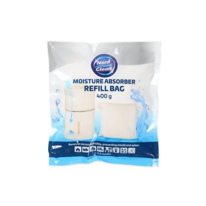 Nord Clean Kosteudenpoistaja tayttopussi 400g 642846 Nord Clean Kosteudenpoistaja tayttopussi 400g 642846