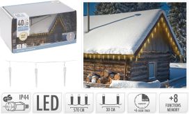Valosarja Jääpuikko lämmin valkoinen 40led 5,7m AX5390300