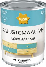 Ilves Ilves kalustemaali V15 A-pohja valkoinen 0,9L 103024