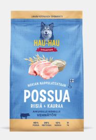 HHC Possua riisiä ja kauraa aikuisille koirille 9kg
