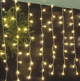 Jääkristalli Collection Jääkristalli LED-valoverho 1x2m 200led lämminvalk. 