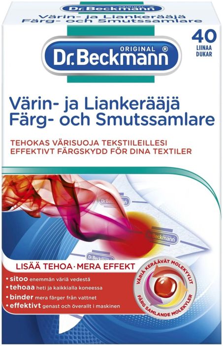 Dr. Beckmann varin- ja liankeraaja maxi 40kpl 04410 932-101
