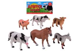 Economy Agency Animal World maatilan eläimet 6kpl J-26779