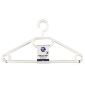 Nord Clean Vaateripustimet muovi 10kpl valkoinen