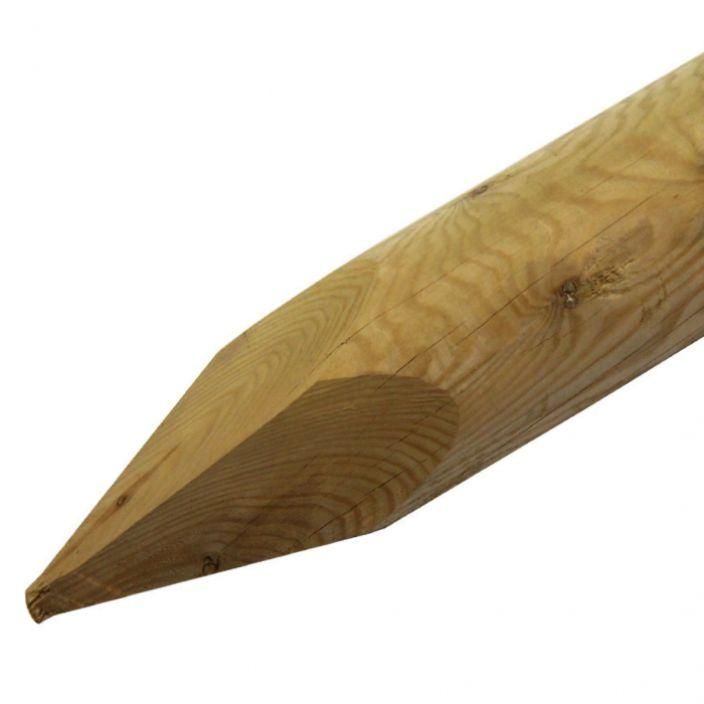 Aitatolppa 60mm x 180cm Painekyllastetty ja paasta teroitettu aitatolppa aidan rakennusprojektiin.