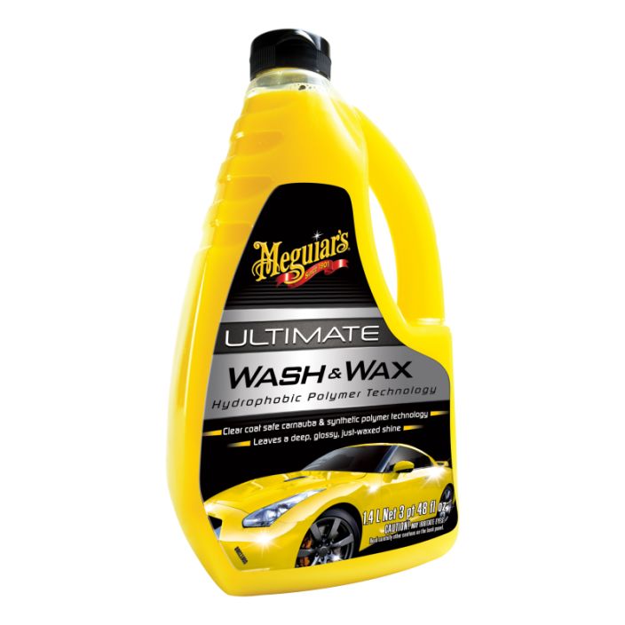 Meguiar´s Ultimate Wash & Wax pesuvaha 1,42L Vahaa sisaltava autoshampoo, joka antaa maalipinnalle Meguiar´s Ultimate Wash & Wax pesuvaha 1,42L Vahaa sisaltava autoshampoo, joka antaa maalipinnalle