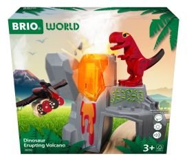 BRIO Dinosaurus ja purkautuva tulivuori FSC 100% 36092
