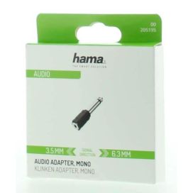 Hama HAMA Audio Adapteri 3.5mm-6.3mm Mono 205195