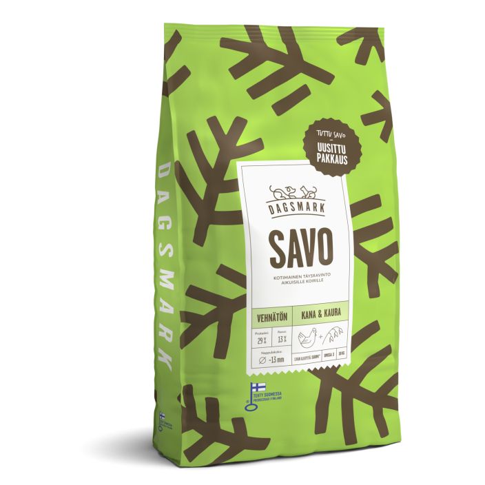 Dagsmark Savo kana-kaura 10kg Taysravinto aikuisille koirille.