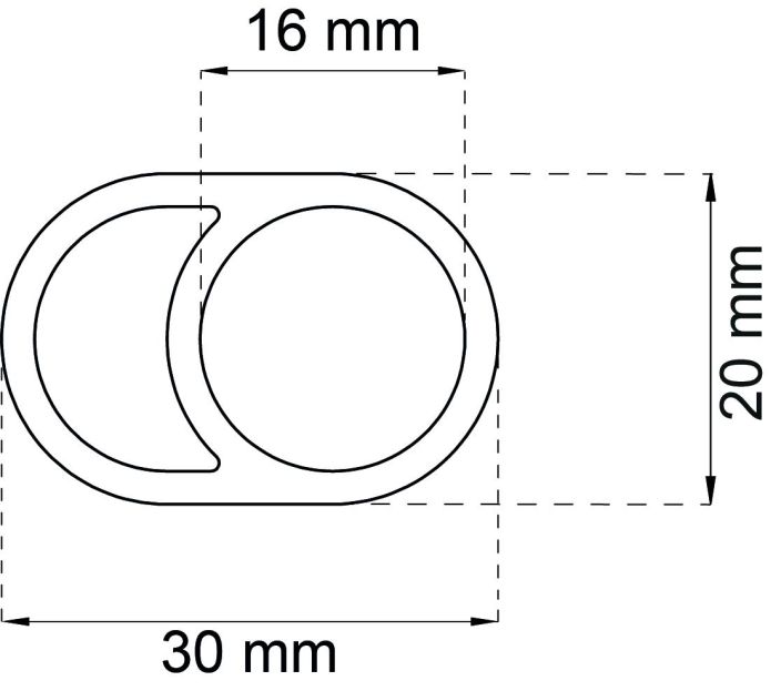 Ovenpysäytin harmaa muovi 30966 tuotekuva 1