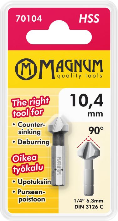 Karkiupotin 1/4&quot; 10,4mm 70104 980-1076