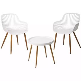 Pöytä + 2 tuolia valk. LF2000050