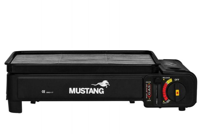 Mustang Retkigrilli 286926 924-8346 toimii kaasupatruunalla A4 220g 924-450