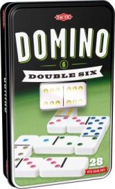 Tactic Domino double 6 metallilaatikossa 53913