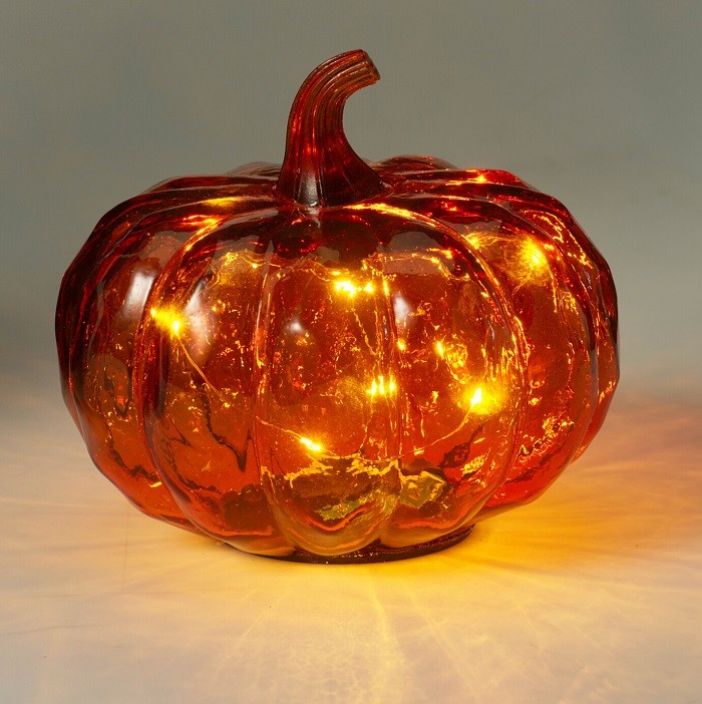 Kurpitsa led-valolla 13cm ADG000250 tuotekuva 1 Kurpitsa led-valolla 13cm ADG000250 tuotekuva 1
