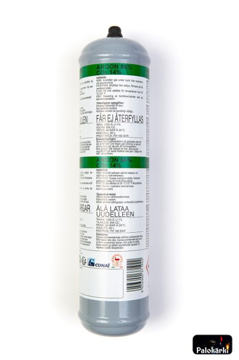 Kertakaytto suojakaasu Argon/hiilidioksidi ARGHI 980-3037