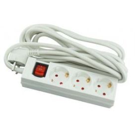 Jatkojohto maadoitettu 3-osa 5m+kytkin