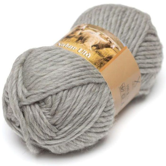 Hjertegarn Natur Uld 0400 Meleerattu vaaleanharmaa 100g HNU-0400