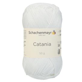 Schachenmayr Catania puuvillalanka 106 weiß 50g 9801210-00106