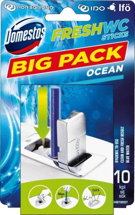 Domestos Ocean wc-raikastintikut 10kpl T297741 910-1033 Domestos Ocean wc-raikastintikut 10kpl T297741 910-1033