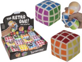 Stressikuutio retro puzzle 6cm 59/2283