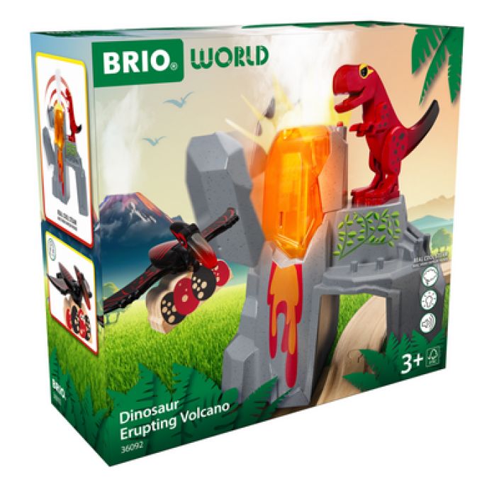 Dinosaurus ja purkautuva tulivuori FSC 100% 36092 tuotekuva 1