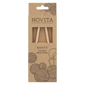 Novita koivu pyöröpuikot 80cm 6,0mm