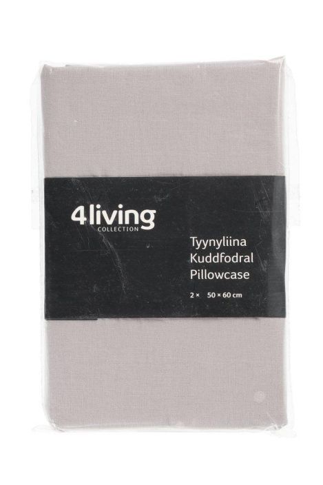 4Living Tyynyliina 2kpl harmaa 50x60cm 329119 tuotekuva 2