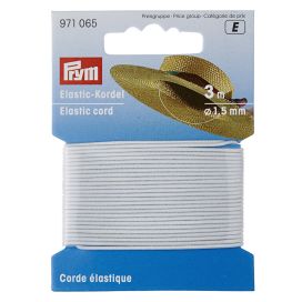 Pyöreä kuminauha 1,5mm 3m valkoinen