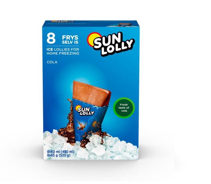 Sun Lolly pakastettava mehujaa Cola 8x60ml 1001200