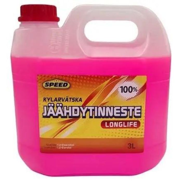 Longlife jaahdytinneste 3L Laimentamaton punainen jaahdytinneste 3L kannussa ajoneuvoihin.