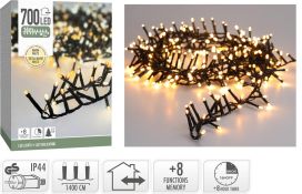 Valoketju "snake" 500led lämminvalkoinen timer