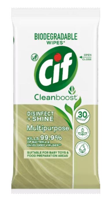 CIF Puhdistusliina desinfioiva 30kpl T135006 POISTUU 910-1090 CIF Puhdistusliina desinfioiva 30kpl T135006 POISTUU 910-1090