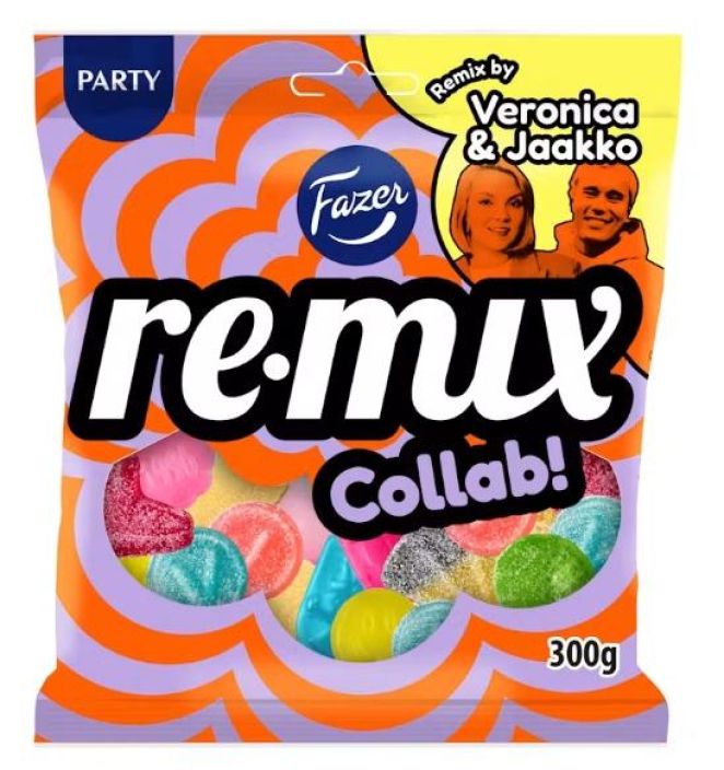 Remix Collab karkkipussi 300g Remix Collab karkkipussi 300g