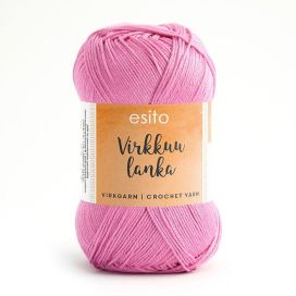 Esito virkkuulanka 9013 vaalean pinkki 100g