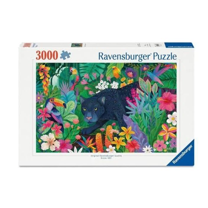 Panther in Blooming Jungle - 3000p 12001748 926-8121 3000p Ravensburger Panther in Blooming Jungle - 3000p 12001748 926-8121 3000p Ravensburger